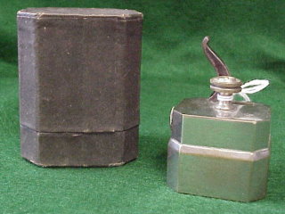 Antique medical scarificator in case