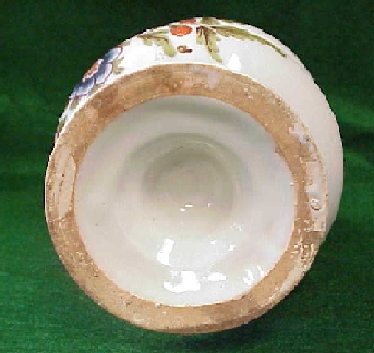 Porcelain apothecary jar with underglaze