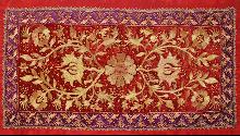 Large Antique Embroidered Decorative Pillow Cover