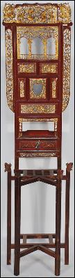 Antique Chinese Carved Folding Wash Stand