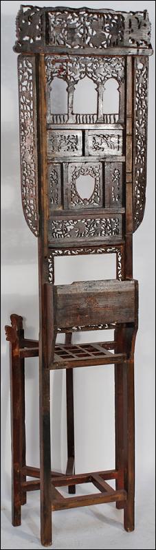 Antique Chinese Carved Folding Wash Stand