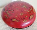 Antique Red Lacquer Box With Dragons