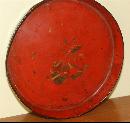 Antique Asian Red Lacquered Tray