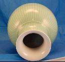 Large Bulb Shaped Celadon Vase