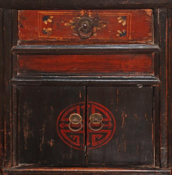 Small Antique Oriental Country Cabinet