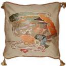 Fukusa Decorative Pillow with Fan and Mallet Of Luck