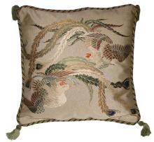 Fukusa Decortive Pillow with Two Phoenix