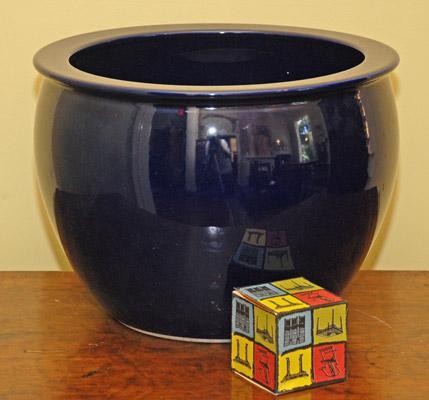 Blue Porcelain Fishbowl
