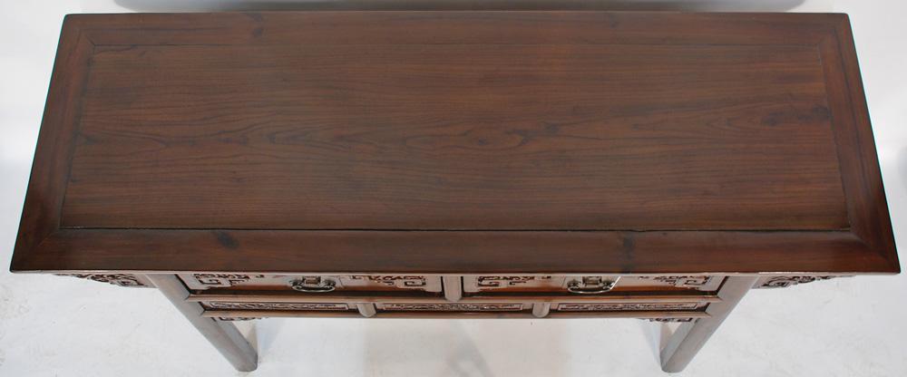 Antique Chinese Carved Desk or Console Table