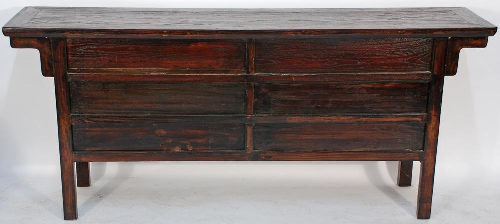 Asian-Inspired Buffet Console Cabinet with 13 Drawers