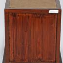 Asian-Inspired Small Cabinet with Rattan Top