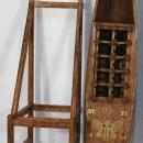 Antique Chinese Canoe Converted into Wine Rack