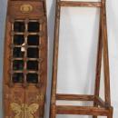 Antique Chinese Boat Converted into Wine Rack