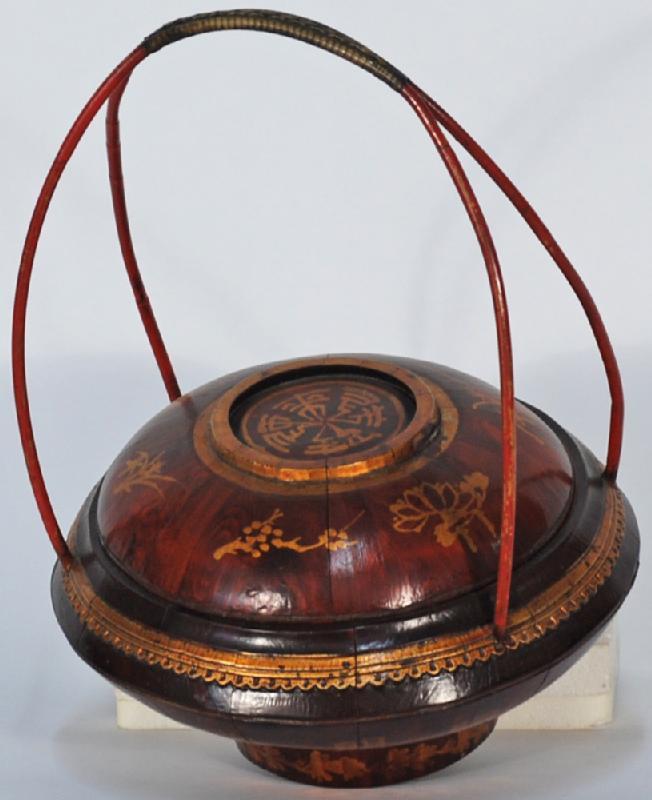 Chinese Ladies' Bucket with Reed Handle