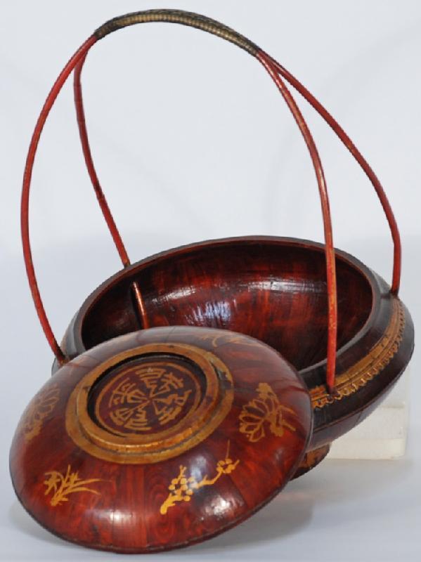 Chinese Ladies' Bucket with Reed Handle