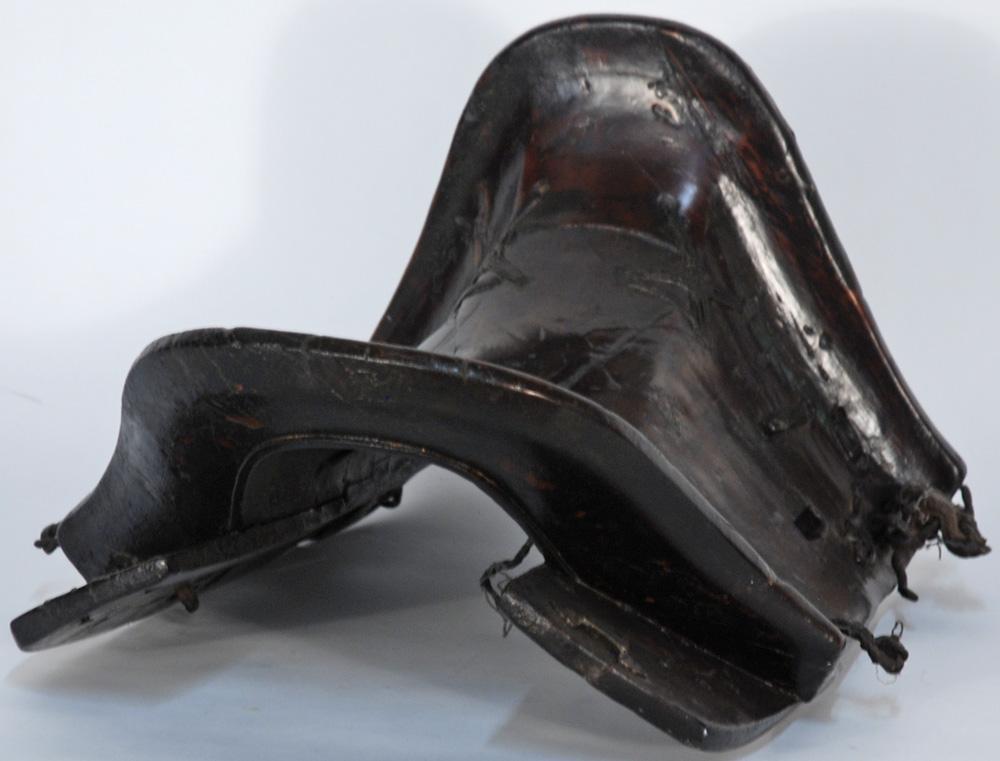 Chinese Antique Wooden and Leather Saddle