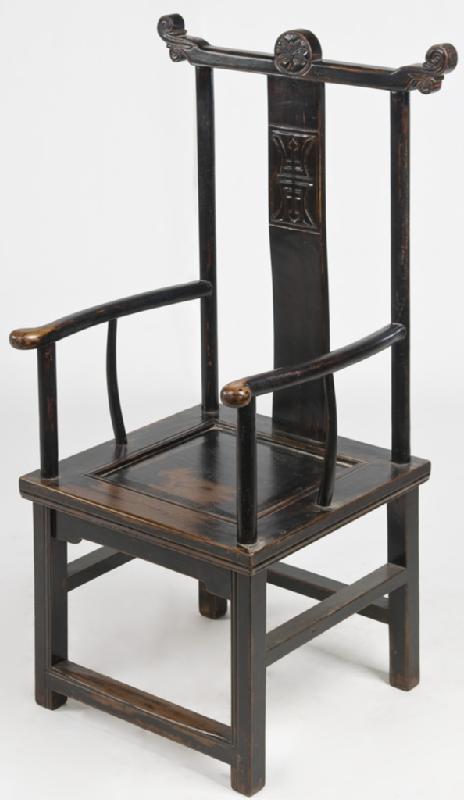 Chinese Yoke Back Antique Chairs