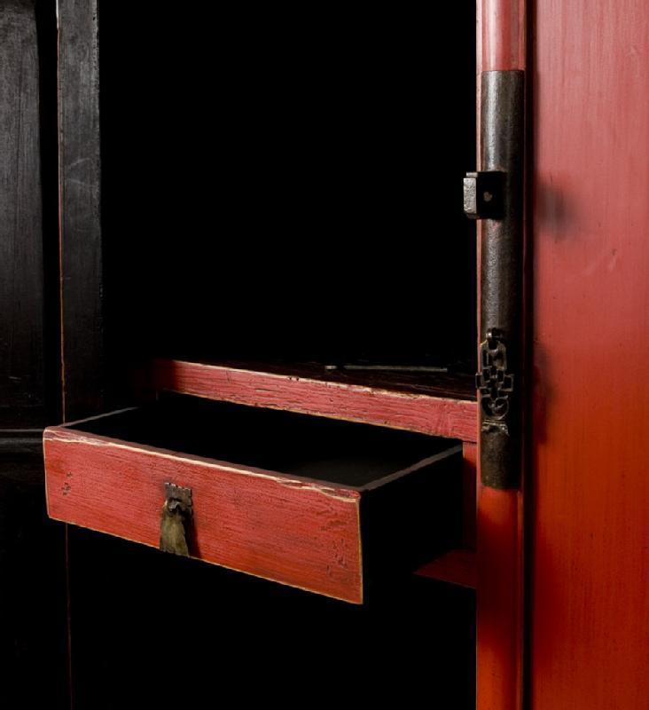 Antique Chinese Wedding Cabinet Armoire