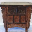 Antique Chinese Locking Coffer Cabinet
