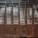 Antique Chinese Set of 6 Wooden Tall Lattice Doors