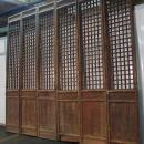 Antique Chinese Set of 6 Wooden Tall Lattice Doors