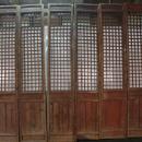 Antique Chinese Set of 6 Wooden Tall Lattice Doors