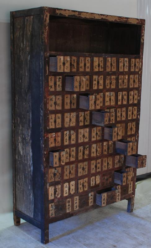 Antique Chinese Apothecary or Medicine Cabinet