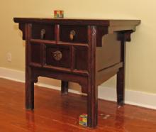 Small table with two doors, two drawers