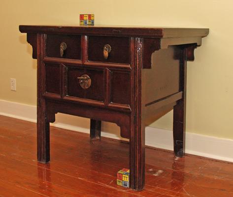 Small table with two doors, two drawers