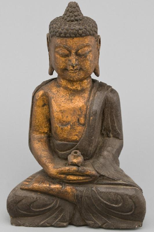 Stone Chinese Sitting Buddha Statue
