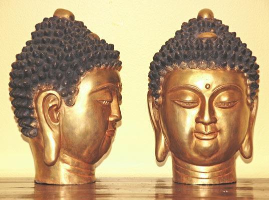Buddha head-copper