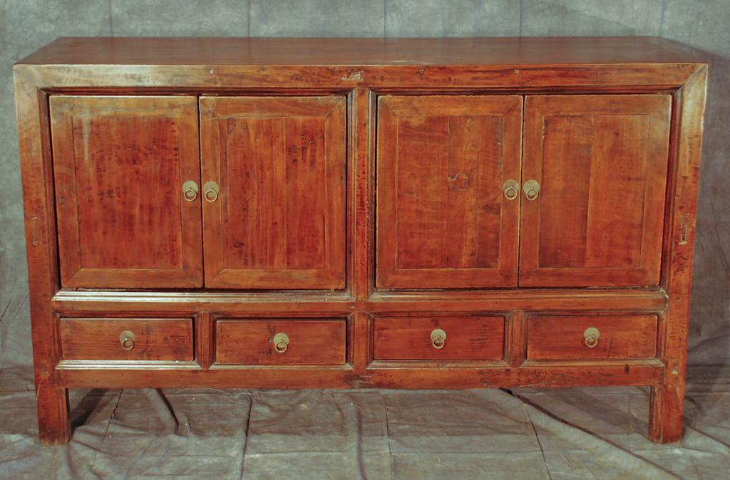 Antique Chinese Cabinet with 4 Doors