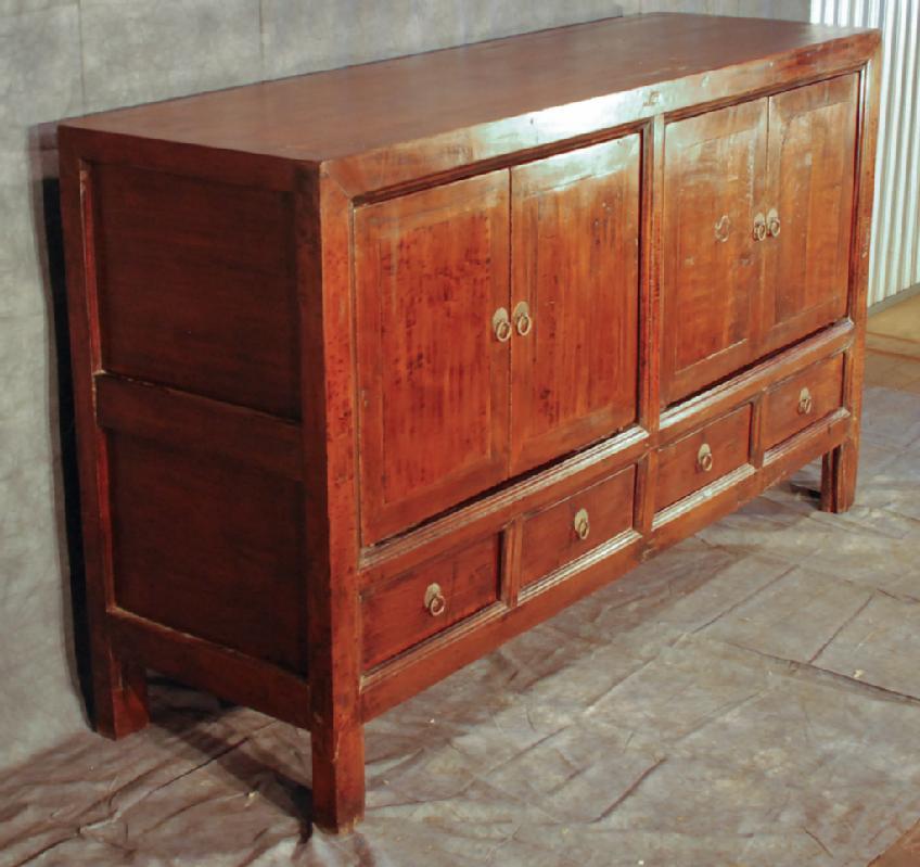 Antique Chinese Cabinet with 4 Doors