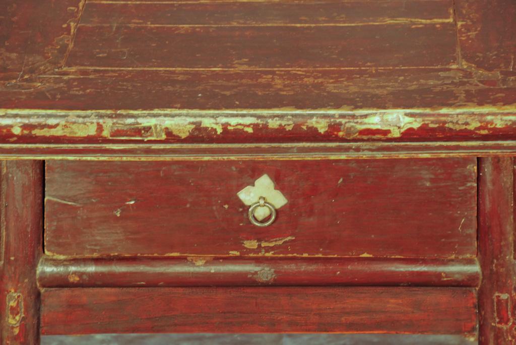 Antique Chinese Coffee Table with Drawer