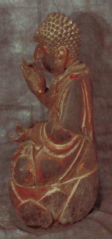 Carved Wooden Buddha Statue