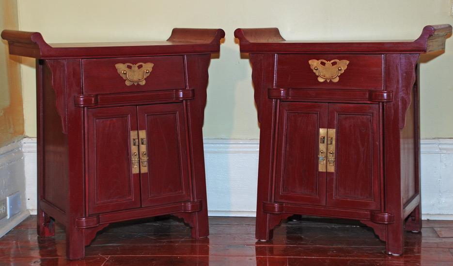 Small Pagoda-Top Cabinets