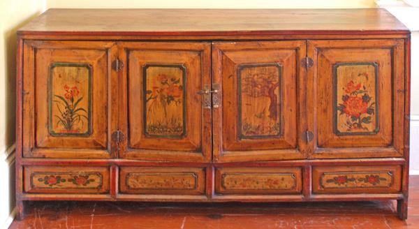Antique Asian Buffet Cabinet