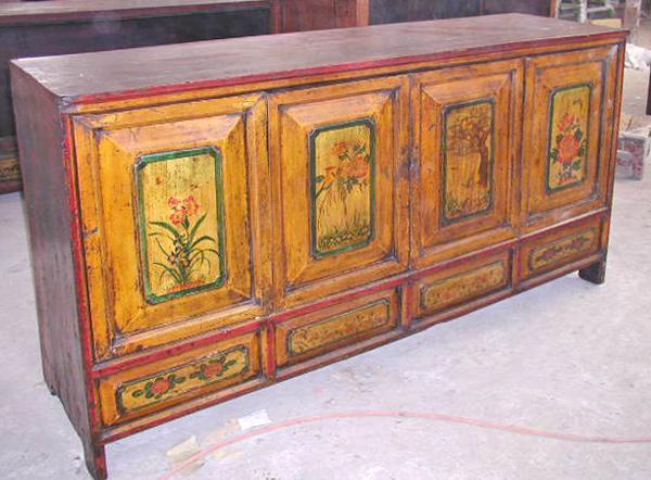 Antique Asian Buffet Cabinet