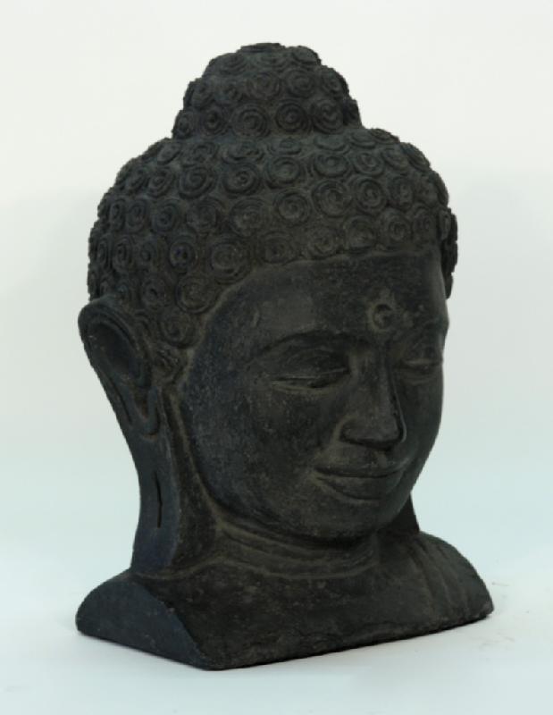 Stone Buddha Head Bust