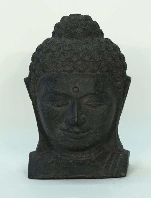 Stone Buddha Head Bust