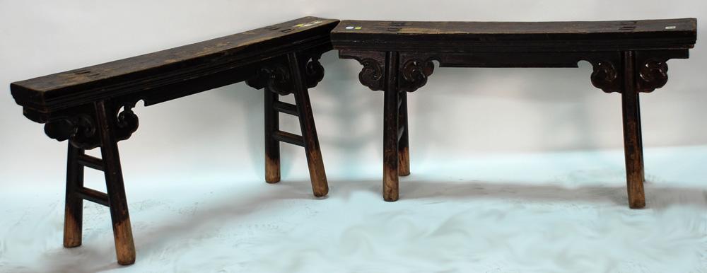 Carved Chinese Antique Gate Bench