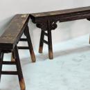 Carved Chinese Antique Gate Bench