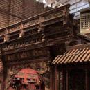 Antique Chinese Carved Canopy Bed with Alcove