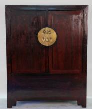 Antique Chinese Ming Style Two Door Large Cabinet