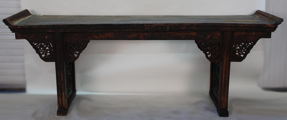 Large Carved Antique Chinese Altar Table
