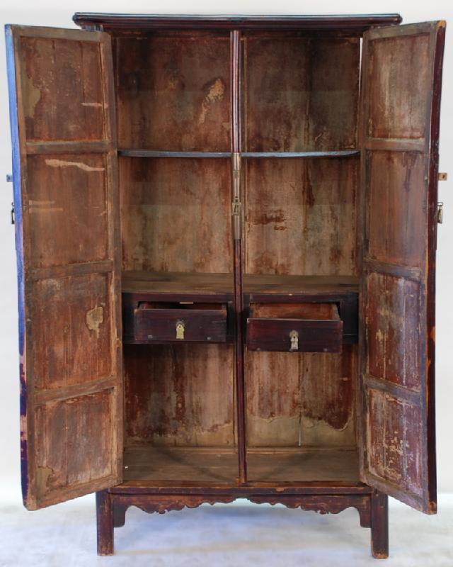 Rare Antique Chinese Ming Style Armoire Cabinet