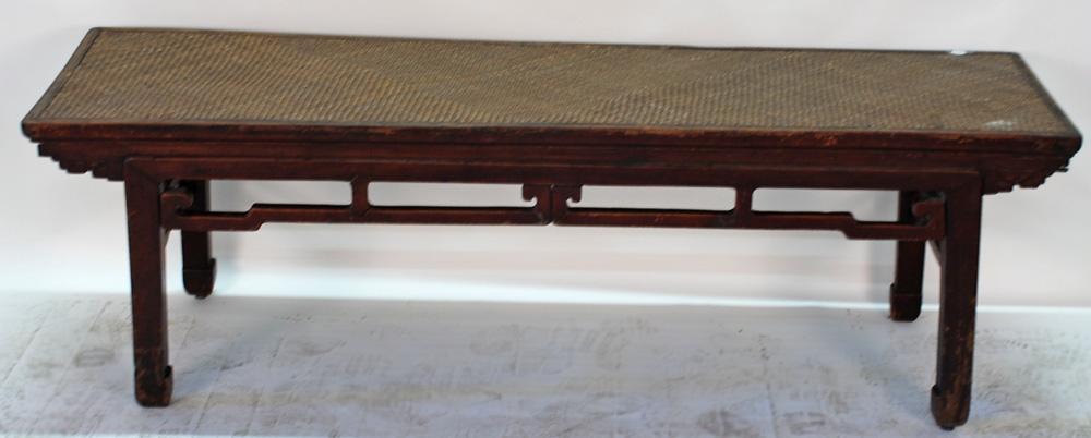 Antique Chinese Ta Bed or Day Bed with Mat Top