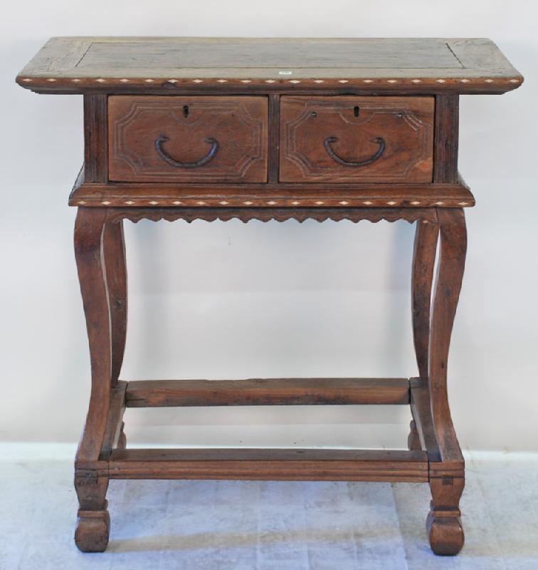 Philippines Antique Altar Mesa Table with Bone Inlay