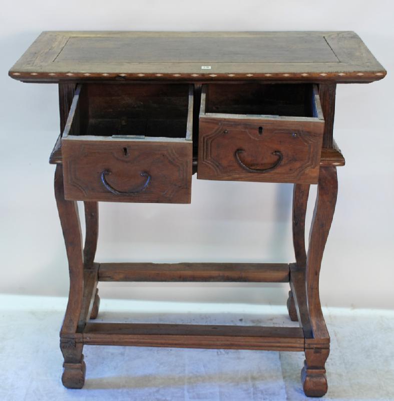 Philippines Antique Altar Mesa Table with Bone Inlay