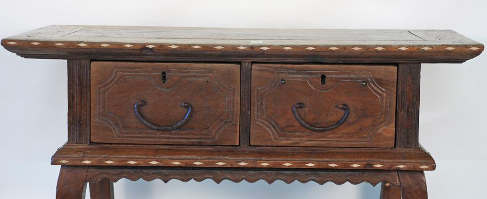 Philippines Antique Altar Mesa Table with Bone Inlay